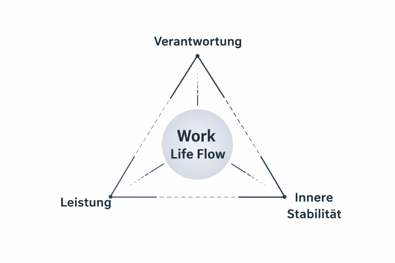 Work-Life-Flow-Dreieck: Leistung, Verantwortung und Innere Stabilität im Gleichgewicht