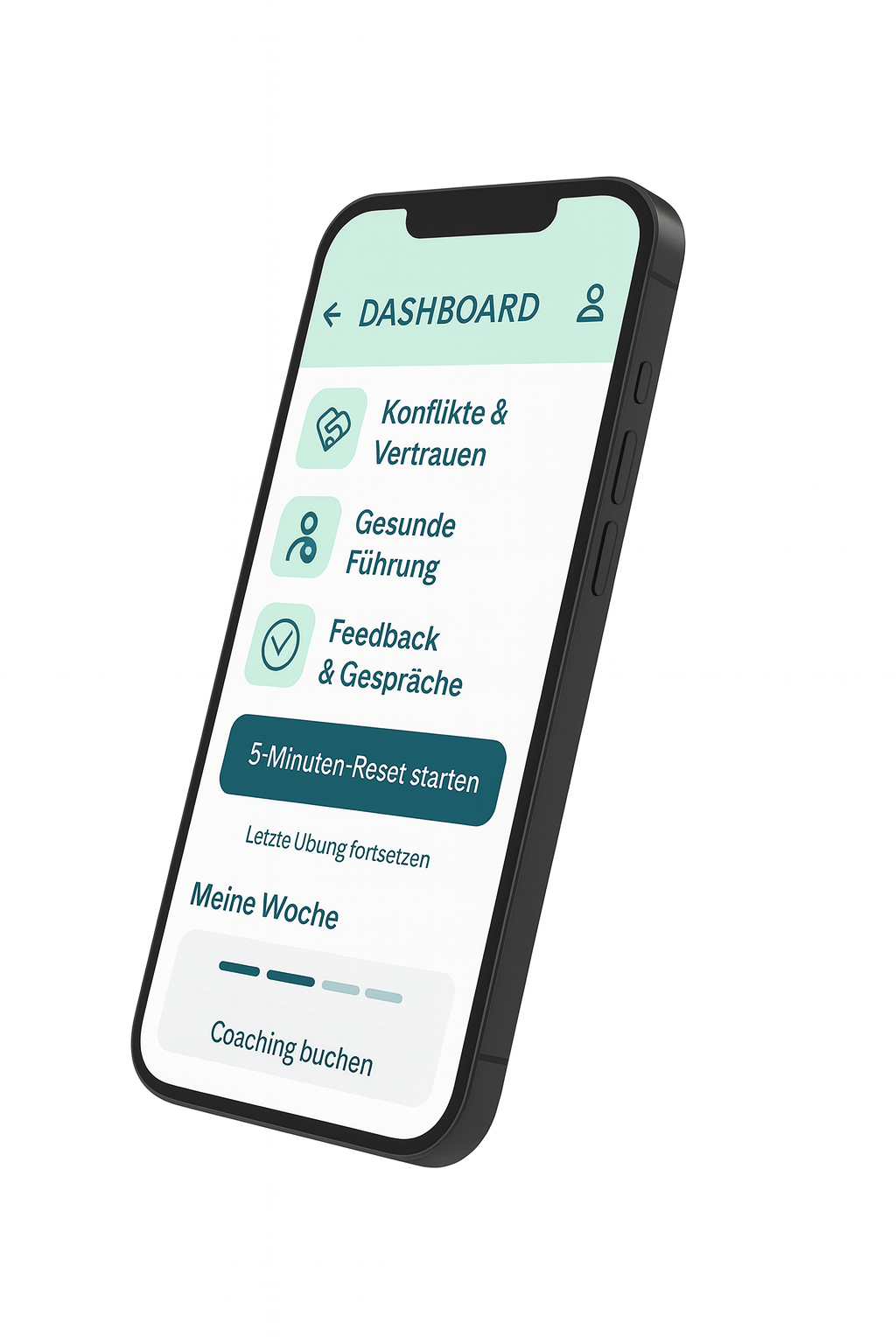 APP zum Mentalen Fitnessstudio und Trainingsplan